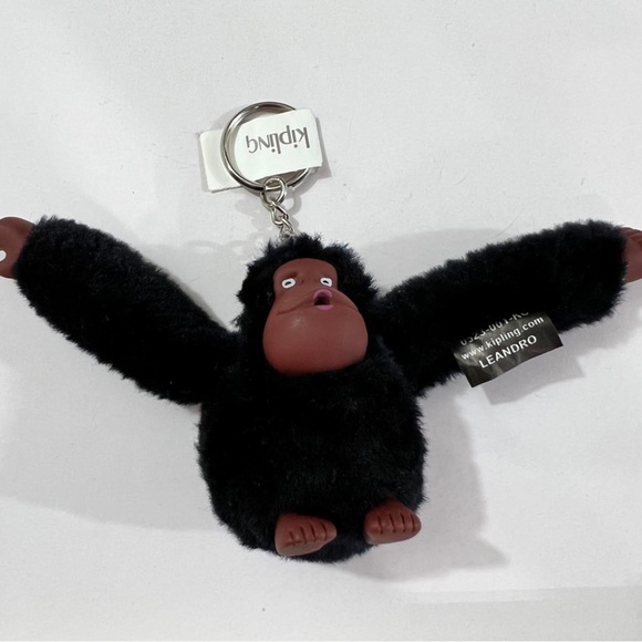Kipling Plush Black Monkey Keychain - Picture 1 of 2